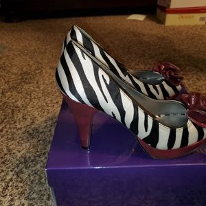 Madden girl zebra heels